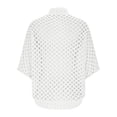thumbnail image 5 of Xuyuer Women's Hollow Out Summer Elbow-Length Cardigan Sweaters Open Front Knitted Crochet Sweater, 5 of 8