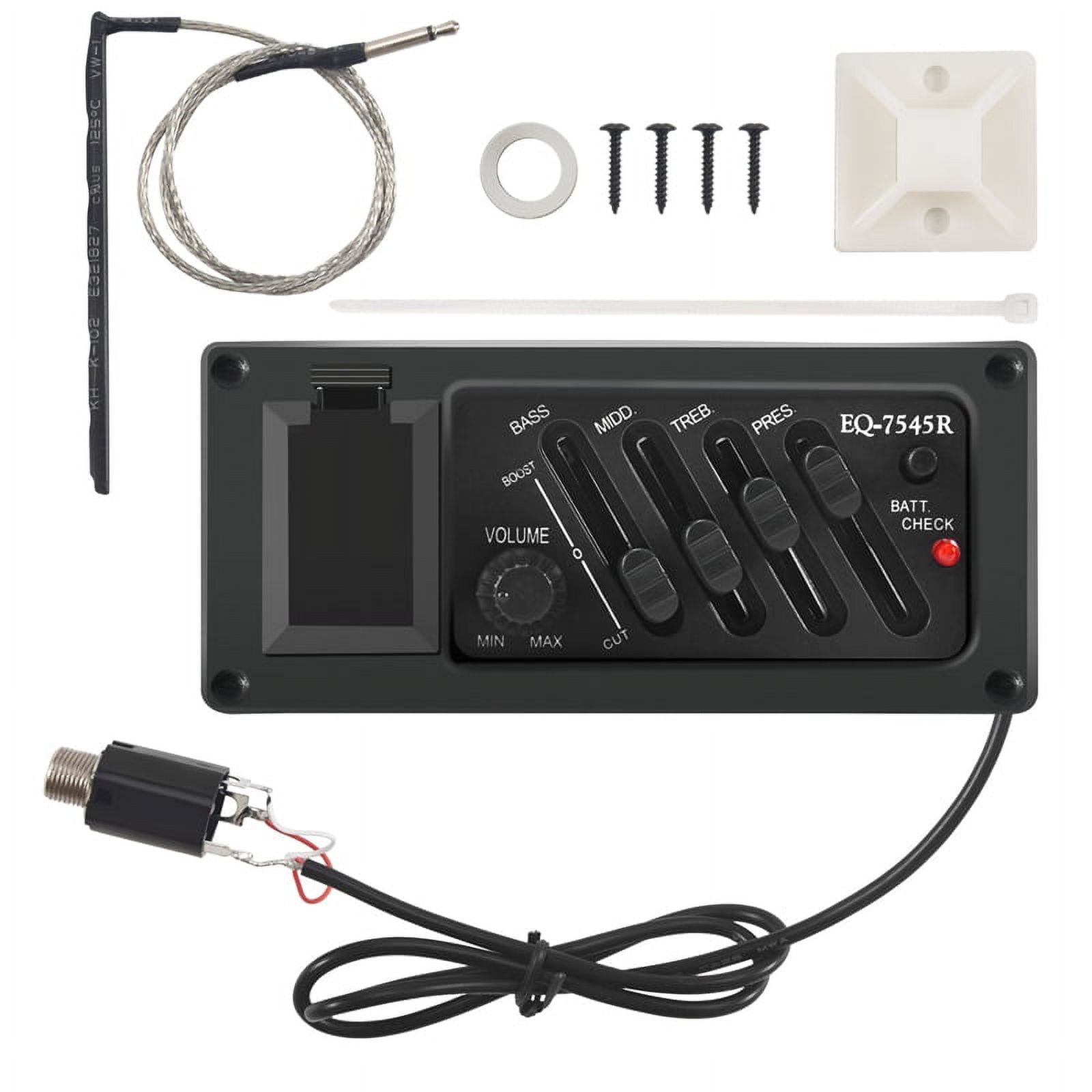 Temacd 1 Set LC-5 Acoustic Guitar Pickup 5-Band EQ Equalizer