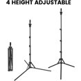 thumbnail image 5 of Foldable Mannequin Head Stand, Upgrade Adjustable Wig Stand Tripod, Metal Mannequin Stand for Cosmetology Hairdressing Training, 5 of 7