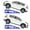 blue, variant on Hydraulic Car Ramps 2 Pack – Heavy Duty Steel, 5 Ton (11000 lbs) Adjustable Lift, Safety Lock, Low Profile Service Ramp, Height 9.8"-16.2", for Cars, Trucks, SUVs, Maintenance & Oil Change, Blue