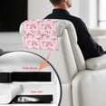 thumbnail image 5 of Xixirimido Pink Butterflies Pattern Recliner Headrest Protector Leather Non Slip Headrest Covers for Recliners Sofa Headrest Covers Furniture Protector for Home, 3Pcs, 5 of 7