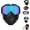 Blue, variant on Detachable Full Face Goggle Mask for Riding and Cutting,Mask with Detachable Goggles, Motorcycle Helmet Riding Goggles Glasses with Removable Face Mask