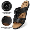 thumbnail image 3 of Ecetana Sandals for Women Flat Shoes Slip On Dressy Summer Comfortable Flower Slides Sandals, 3 of 7