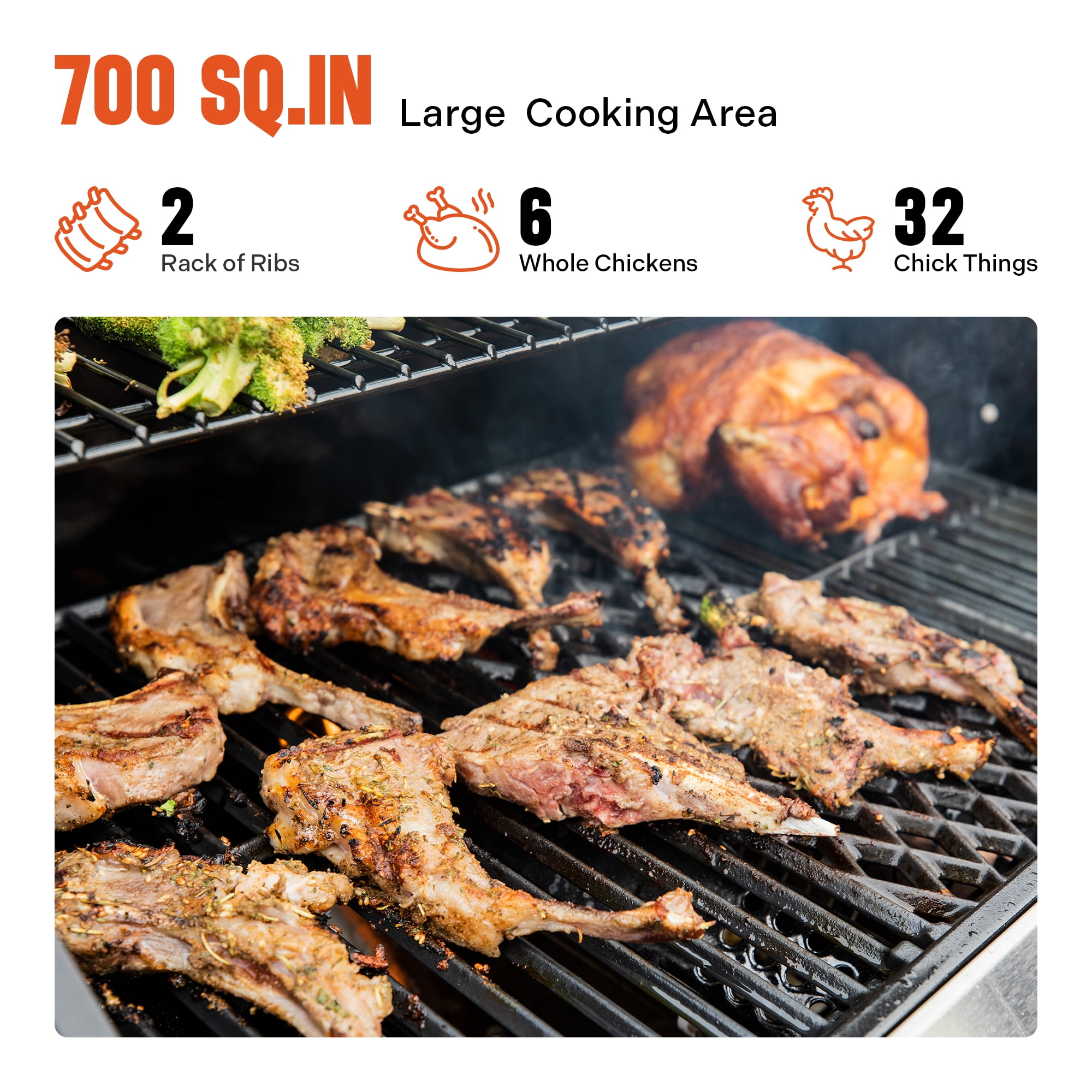 Monument Grills Stainless Steel 4 Burner Propane Gas Grill with Clearview® Lid, Infrared Side Sear Burner & Side Burner