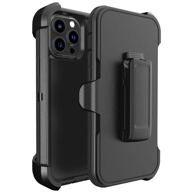 Étui Hybride de Qualité Militaire avec Étui à Clip Ceinture pour iPhone 16 Pro Max