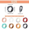 thumbnail image 5 of PH Acrylic Linking Rings 240pcs 8 Colors Quick Link Connectors 30mm Colorful Round Open Linking Rings for DIY Purse Bag Eyeglass Chain Pocket Chain Jean Chain DIY Craft Making Multi-color, 5 of 7