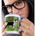 thumbnail image 2 of 3drose, Bull Terrier, 15oz Two-tone Blue Mug, 2 of 6