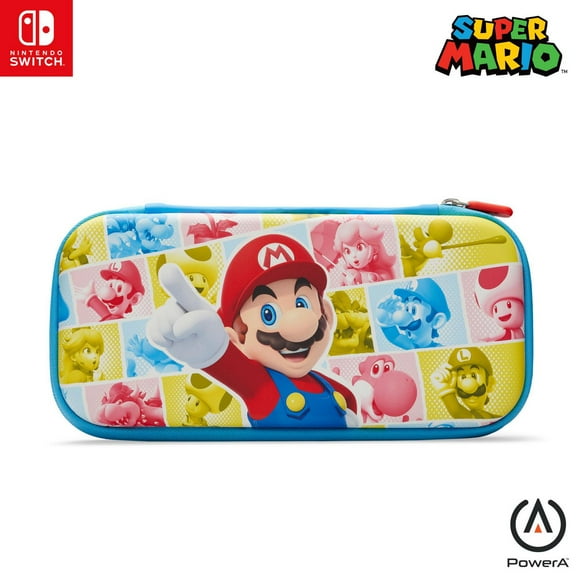 PowerA Slim Case for Nintendo Switch - OLED Model, Nintendo Switch, Nintendo Switch Lite - Mushroom Kingdom Reel