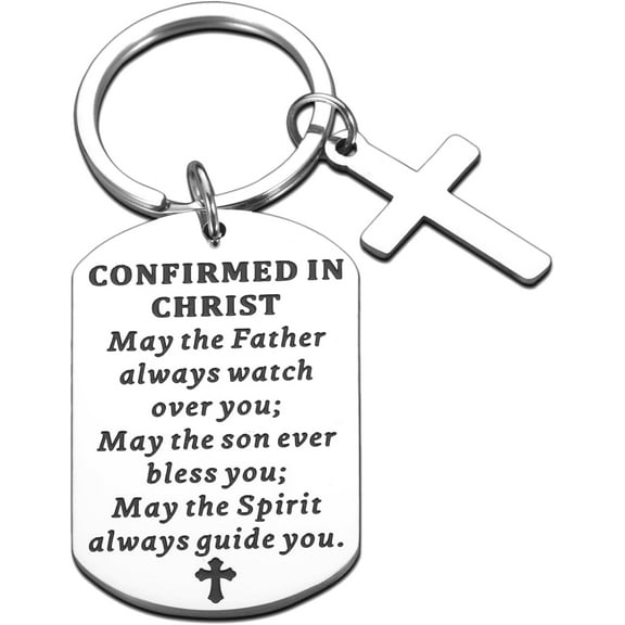 Confirmation Gift for Teen Boys-Confirmation Deraction Gifts for Girls Catholic Confirmation Gifts Baptism Keychain for Women Men Bible Accessories for Friend Christmas Stocking Stuffers for Her Him