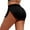 Black, variant on Velvet Booty Shorts Women High Waist Pole Dance - Sexy Rave Bottoms with Lifting Cut, Elastic Spandex, S-5XL, for Gym/Nightclub
