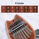 thumbnail image 3 of Kalimba Thumb Piano Set de 3, 8 teclas Mbira Finger Piano Instrumento musical portátil Phoenix Love Pattern Kalimba Piano Estudio Instrucción Regalo, 3 of 3