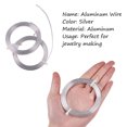 thumbnail image 3 of 5 Rolls 5mm Flat Aluminum Wire Jewelry Findings for Jewelry Making DIY Necklace, 3 of 8