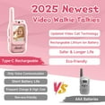 thumbnail image 2 of Vídeo: Walkie Talkies YUSSBCU recargables para niños de 3 a 12 años, 2 of 7