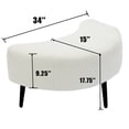 thumbnail image 5 of Single Sofa Chair with Integrated Coffee Table | Good for Reading, Relaxing at Home | MDF Table and Lamb Velvet Fabric | Resolves the Issue of No Item Placement, 5 of 6