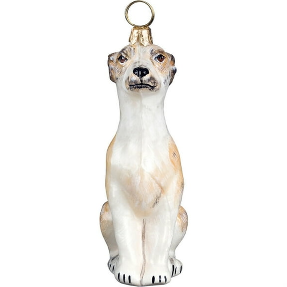 Whippet Polish Glass Christmas Ornament Dog Tree Decoration Made in Poland