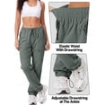 thumbnail image 5 of liyiyiyia Cargo Pants for Women Hiking Quick Dry Lightweight Joggers Outdoor Travel Pants, 5 of 8