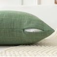 thumbnail image 3 of GHSDFBB Kevin Textile Set of 2 Sage Green Pillow Covers 20x20 Inch Farmhouse Boho Decorative Throw Pillow Covers Linen Cushion Covers for Sofa Couch Décor, 3 of 7