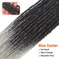 thumbnail image 5 of MORICA Senegalese Twist Crochet Hair 8 Packs 12 Inch Short Gray Crochet Hair For Black Women, Small Twist Crochet Hair Hot Water Setting, Crochet Twist Braids Hair with Natural Ends(12 Inch, 1B/Gray), 5 of 7