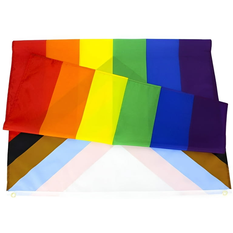 Progress Pride Flag Set - Inklusive Handflaggen, Sticker & Tattoos Für LGBTQ+ Feiern
