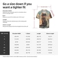 thumbnail image 5 of Pofeuu Sunshine Cloud Kitten Print Mens Casual Short Sleeve Shirts Beach Summer Spread Collar Pocket Tops Men's Casual Short-sleeved Shirt-XX-Large, 5 of 5