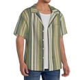 thumbnail image 2 of Haiem Colourful stripes Pattern Men's Casual Shirts Short Sleeve Button Down Shirts Fashion Textured Summer Beach Shirt-XX-Large, 2 of 5