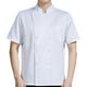 thumbnail image 2 of Chaqueta de chef Ropa de chef Camiseta de manga corta de verano Chaqueta de chef cómoda Uniforme Blanco L, 2 of 9
