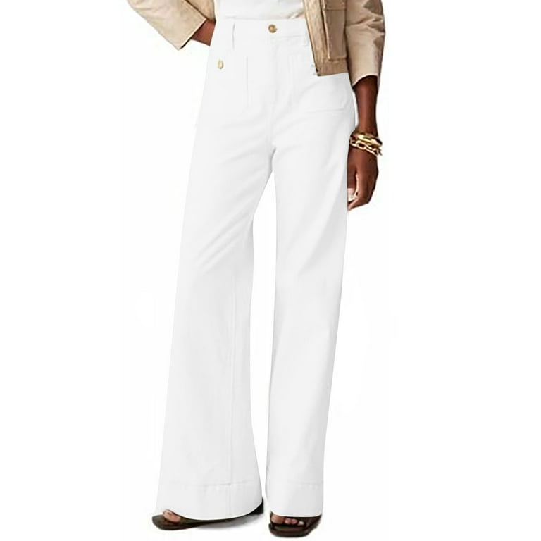 THE BLUEST “6 PACKET PANTS” White denim Slim-Fit Denim Jeans (961782-WHITE)