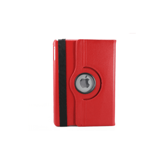 360 Degrees Revolving Leather Case Folio Cover with built-in Stand for Apple iPad mini 4 Generation(Red)