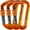 Orange, variant on 3-Pack Screwgate Locking Carabiners – 30kN (6,744 lbs) Heavy-Duty D-Shaped Carabiners for Rock Climbing, Rappelling