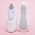 thumbnail image 3 of OGLCCG Ballet Shoes for Girls Soft Canvas/Leather Dance Slippers Ballerina Shoes for Girls, High Performance,Size 2-10, 3 of 8