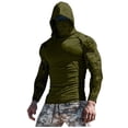 thumbnail image 2 of UPF 50+ Men’s Long Sleeve Performance Fishing Hiking Shirt with Mask UV Neck Gaiter Hoodie, 2 of 3