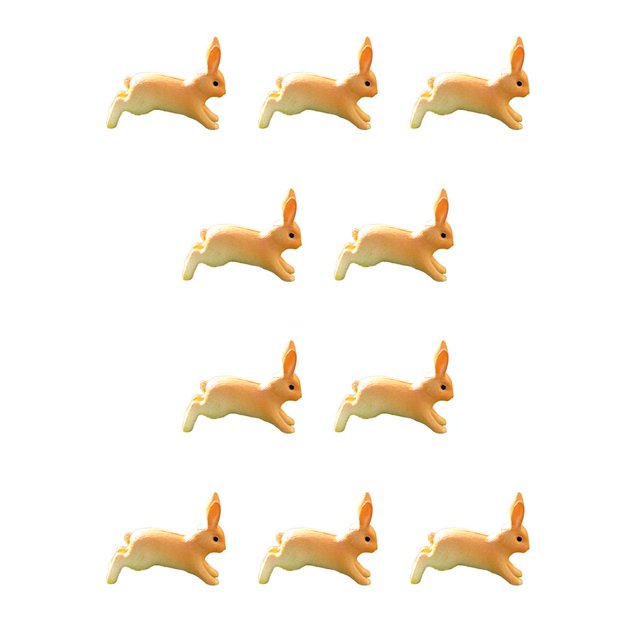 Ounissouiy Cosas Miniatura Pantalla Diferente No Se Desvanecen Fácilmente Ranas Diminutas Amarillo Amarillo 10piezas Ounissouiy CBP205431