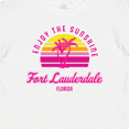 thumbnail image 4 of Inktastic Summer Enjoy the Sunshine Fort Lauderdale Florida in Pink Boys or Girls Baby T-Shirt, 4 of 5