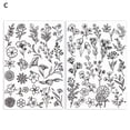 thumbnail image 2 of Twinkseal Pants Embroidery Patch 2 Sheets Stitch Embroidery Patches Water Soluble Stabilizers with Flower Patterns Diy Hand Sewing Lover's Dream, 2 of 8