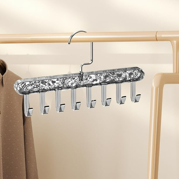 Juego De 8 Ganchos Para Perchero PDGROW - Extra Fuertes, De Metal Plateado, Ideales Para Baño, Armario O Entrada