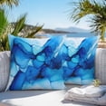 thumbnail image 4 of Watercolors Blue Printing Outdoor Pillow Covers Pack of 2 Modrn Art Waterproof Throw Pillow Covers Decorative Cushion Cases for Patio Garden Tent Balcony Couch 26x26 inch, 4 of 8