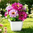 thumbnail image 7 of Clearance Artificial flowers under $5,‌Artificial Chrysanthemum Flower Gypsophila Pot Bonsai Decor Lifelike Flowers In Planter Realistic Home & Decor Perfect For Garden Wedding, 7 of 7