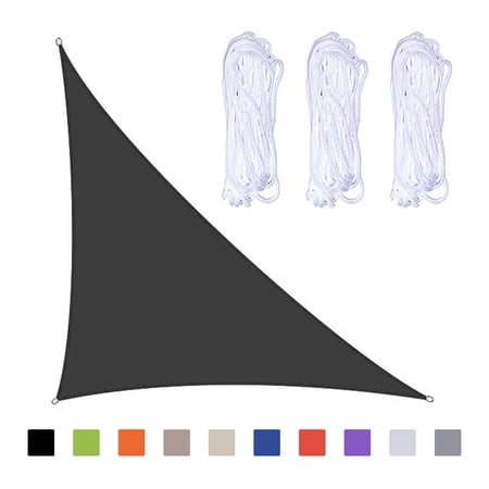 Triangle Sun Shade Sail Canopy Awning Cloth - UV Blockage, Water & Air Permeable, Outdoor Patio Garden Backyard