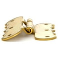 thumbnail image 3 of Renovators Supply 3/8" Offset Door Hinges Scalloped Flush Cabinet Hinges 1.75 x 3.5 x 3 in. Polished Solid Brass Cabinet Door H Hinges Brass Interior Door Hardware, 3 of 7