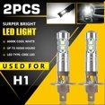 thumbnail image 2 of Lemohome 2 x Super Bright H1 LED Headlight Kit High Low Beam Fog Driving Bulbs 6500K White, 2 of 7