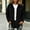 Black women's corduroy shacket a1, variant on Women's Corduroy Shacket Jacket Fall Winter Long Sleeve Button Down Collared Hooded Casual Loose Coat Outerwear for Women, Brown 2XL