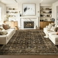 thumbnail image 5 of Garvee 10x13 Vintage Large Area Rug Floral Print Accent Carpet, Washable Non-Slip Rugs Oriental Rug Traditional Low Pile Rug for Living Room Bedroom Dining Room Office, Brown, 5 of 8
