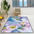 thumbnail image 2 of Crawling Indoor Carpet Play Mat Watercolor Spring Hummingbird for Living Room Bedroom Educational Nursery Floor Mat Area Rug 72x48inch, 2 of 6