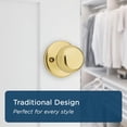 thumbnail image 4 of Fairfax Satin Nickel Front Door Knob with Deadbolt  Reversible Exterior/Interior Entry Door Knob with Key and Deadbolt Lock  Front Door Knobs with Lock/Front Door Lock  Traditional Home D, 4 of 8