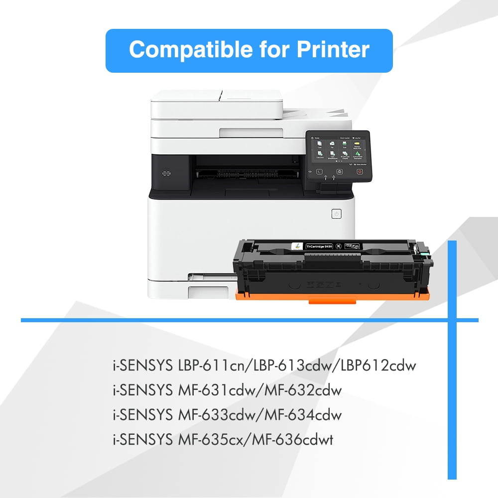 Cartridge 045H CRG 045 Toner Cartridges Compatible for Canon 045 045H MF634Cdw Toner for Canon Color ImageCLASS MF634Cdw MF632Cdw LBP612Cdw MF632 LBP612 Printer Ink (B/C/Y/M, 4-Pack)