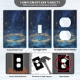 thumbnail image 3 of Light Switch Cover Switch Plate Outlet Cover Plug Cover for Electrical Toggle Switch Magical Night Sky with Fish, 3 of 6