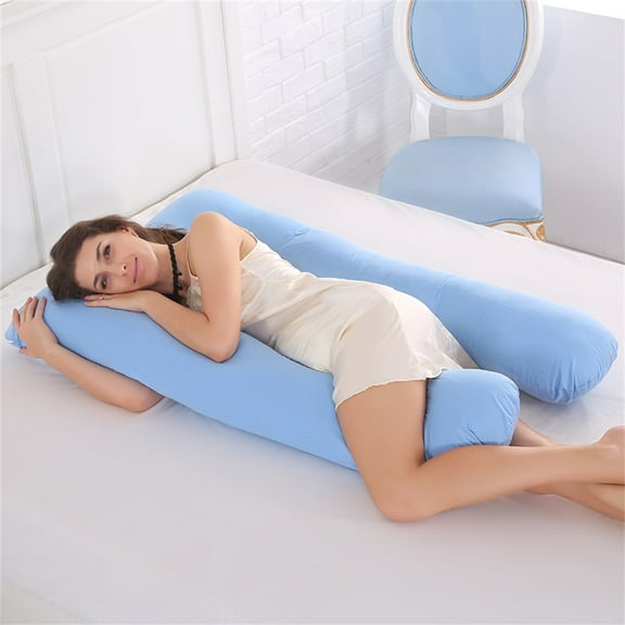 Full Body Pillow - BLUE U Shaped Pregnancy Pillow , Body Pillow & Pregnancy Pillow Men/Women