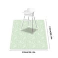 thumbnail image 3 of 130x130cm Spill Proof Mat for Baby Machine Washable and Lightweight Highchair Floor Mat for Home and Outdoor, 3 of 8