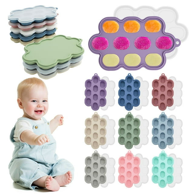 Grade Silicone Ice Cube Trays 1 Pack With Locks Lids Reusable & Leakproof Ice For Freezer Microwave ( 40°C To 260°C) Perfect For Coffee