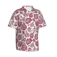 thumbnail image 2 of Haiem Rose Flowers Printed Hawaiian Shirt for Men - Men’s Casual Beach Summer Shirts - Stretch Fabric with Modern Fit-Small, 2 of 9